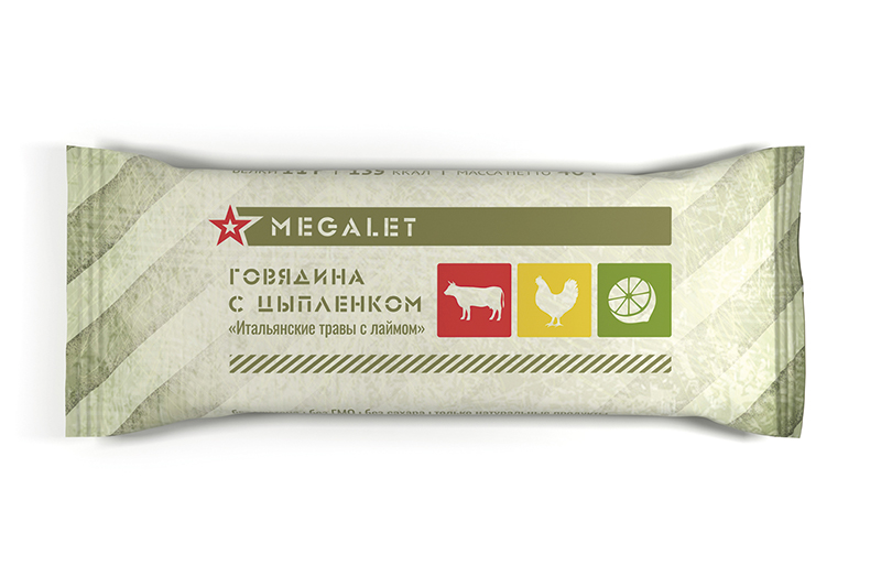 Говядина с цыпленком «Итальянские травы с лаймом»